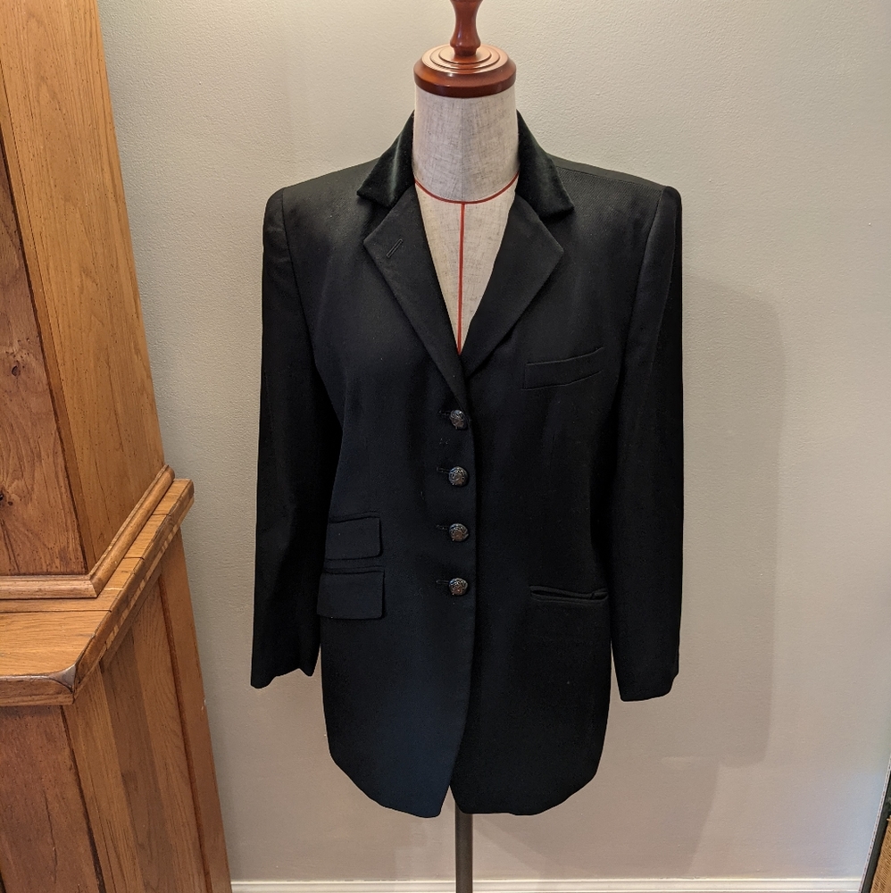 Vintage Ralph Lauren 10P Wool Equestrian Blazer